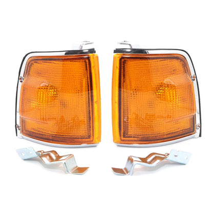 Chrome Side Turn Lamp Light Pair for Isuzu TF TFR Rodeo (1988–2002)