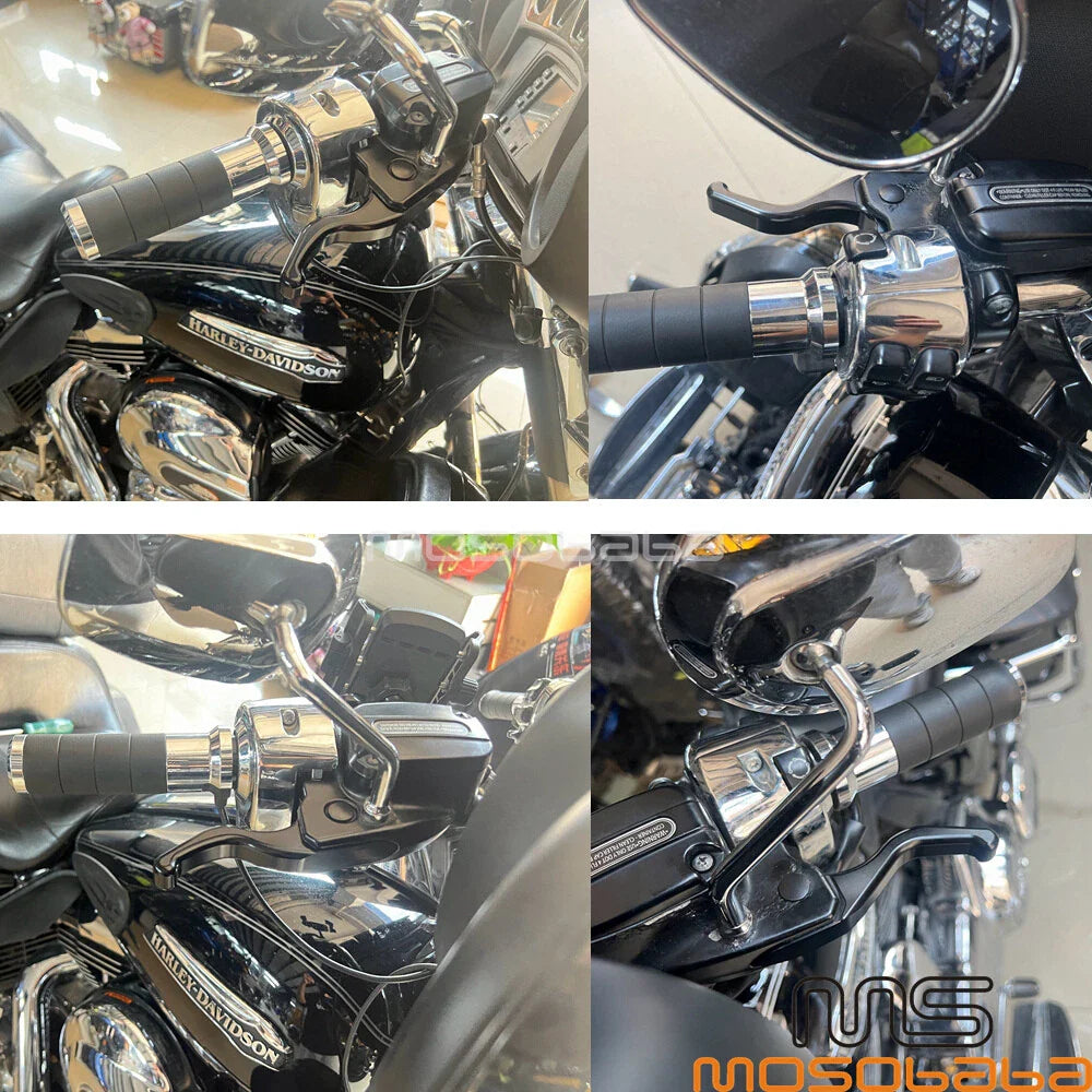 Black Brake & Clutch Levers for Harley Sportster XL1200C XL1200X XL1200V (2004-2023)