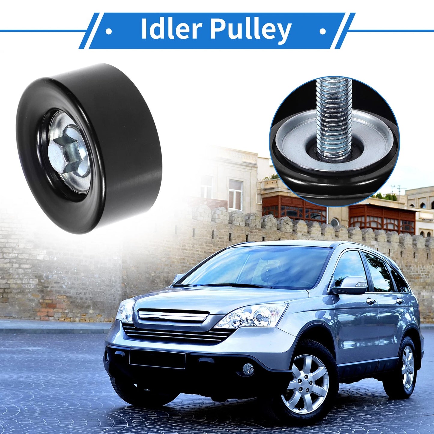 Drive Belt Idler Pulley for Chevrolet Silverado (No. 94722018/12605492) 1 Pc