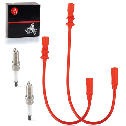 2 x Spark Plug & Wire Cap for Polaris Scrambler 1000 (2014-2024)