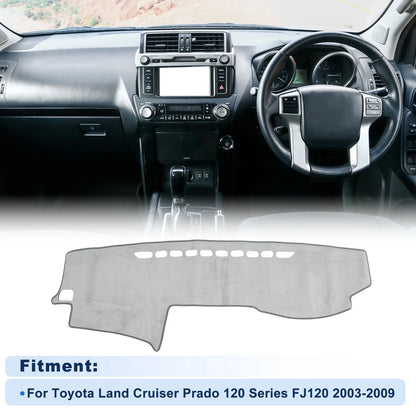 Dash Cover for Toyota Land Cruiser Prado 120 Series FJ120 (2003–2009) Gray Set of 1