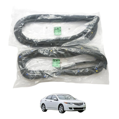 Set of 2 Front Door Weatherstrip Rubber for Honda Accord (2007–2012)