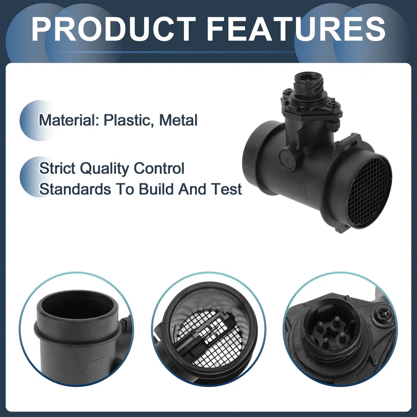 Mass Air Flow Sensor Assembly for BMW 3 Series E36 318 1.9L (1995-1998)