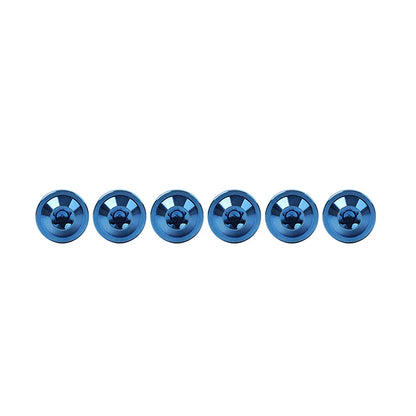 6 x Blue Titanium Alloy M6x20mm Torx Head Bolts for Bike Motor