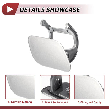 Front Right Washer Nozzle Cover Cap for BMW 740i Silver Tone