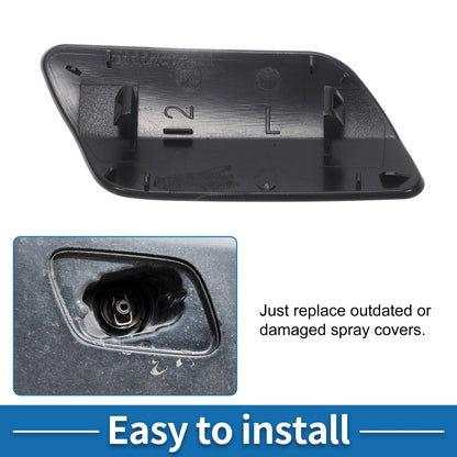 Washer Nozzle Cover Cap Front Left for BMW 640i (2012-2015) Gray