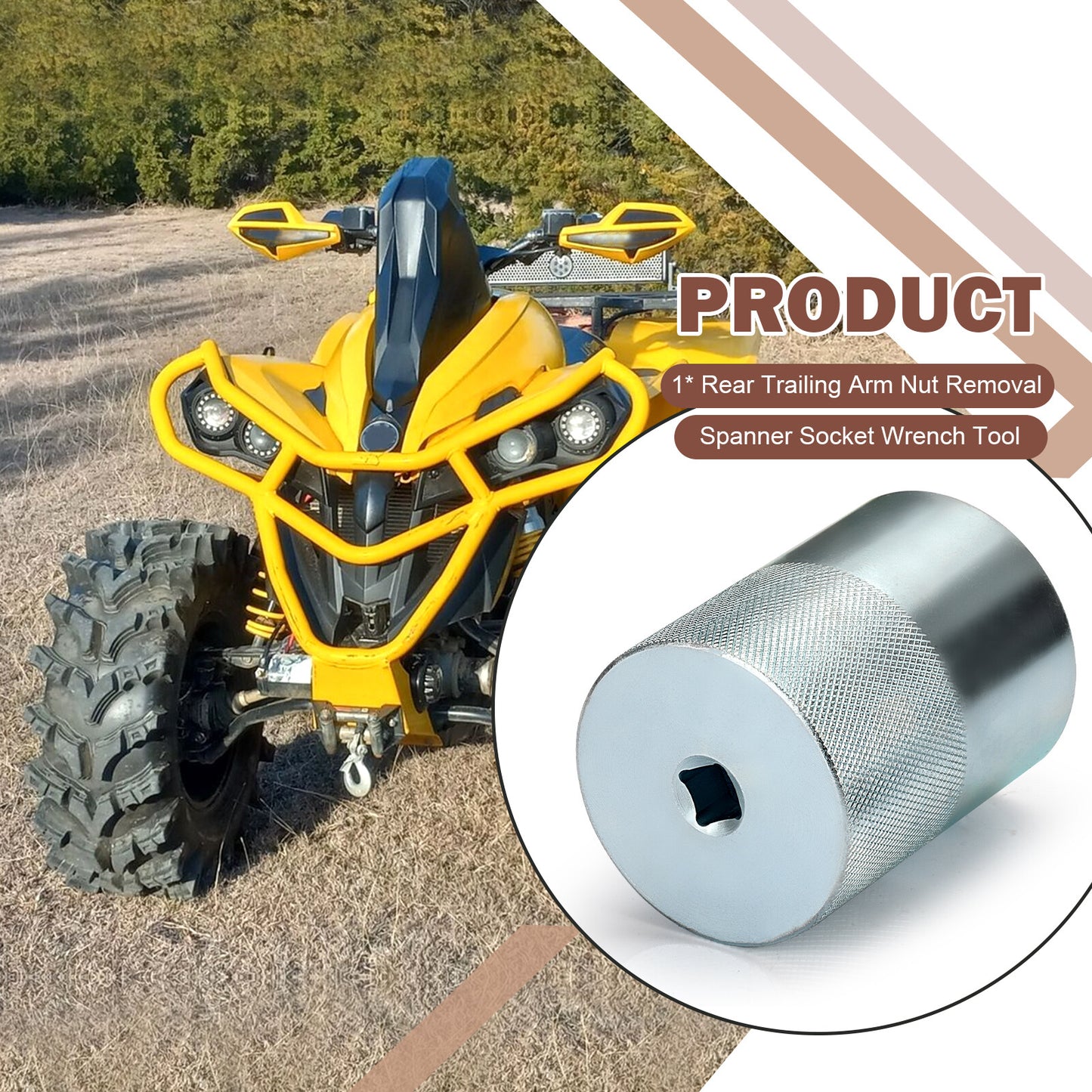 Rear Trailing Arm Nut Removal Tool for Can Am Outlander Renegade