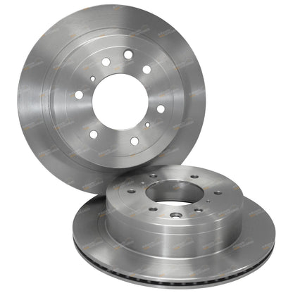 2x Rear Disc Brake Rotors for Mitsubishi Pajero (2006–2017)