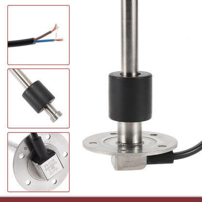 Fuel Sending Unit and Gauge Kit 0-190ohm 230mm for Boat Car Truck