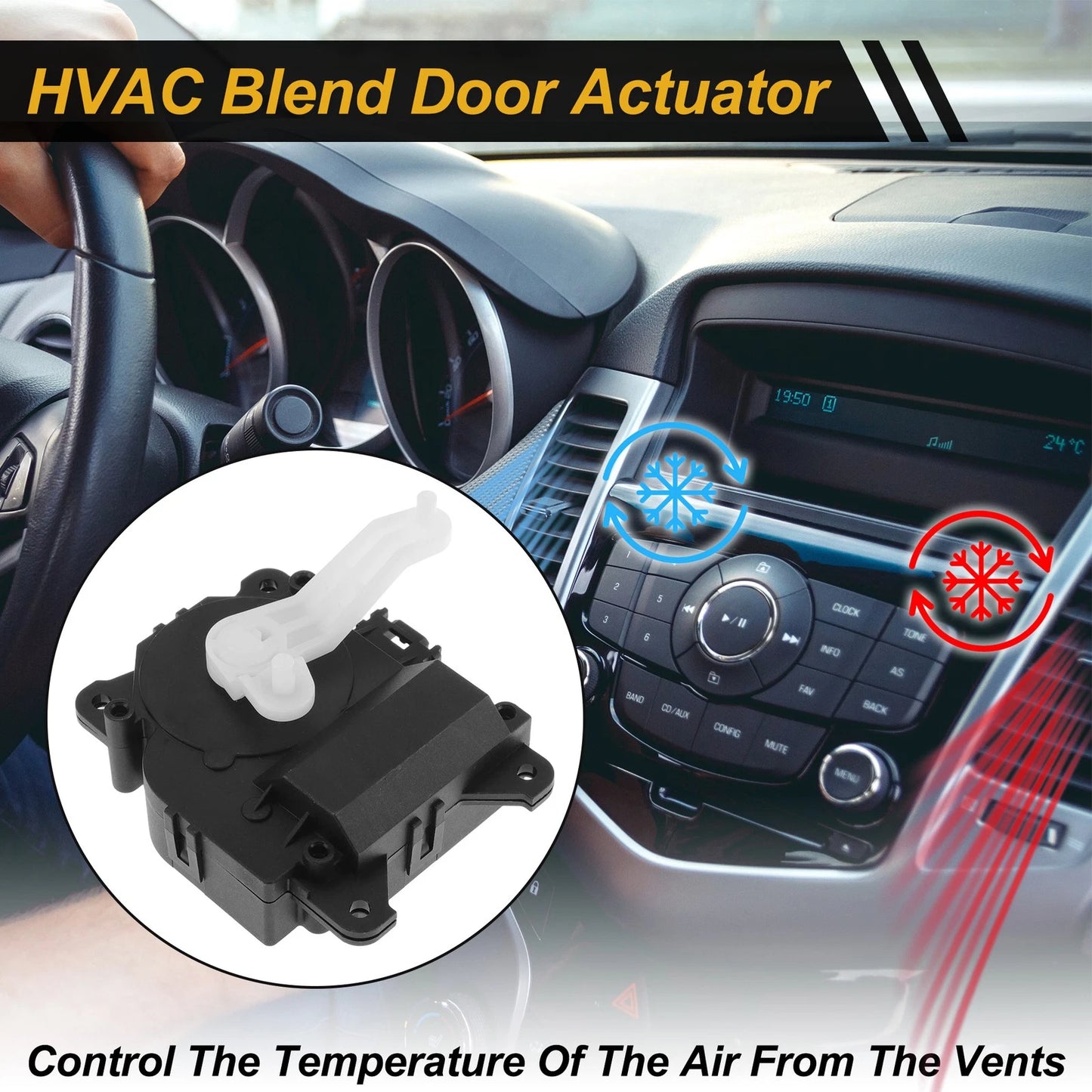 HVAC Heater Blend Door Actuator for Toyota Highlander (2001–2007) No. 8710653020