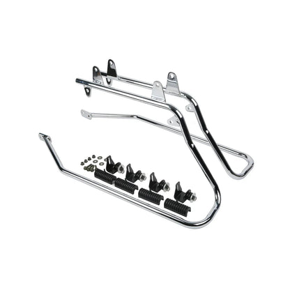Saddlebags & Chrome Conversion Brackets for Harley Softail
