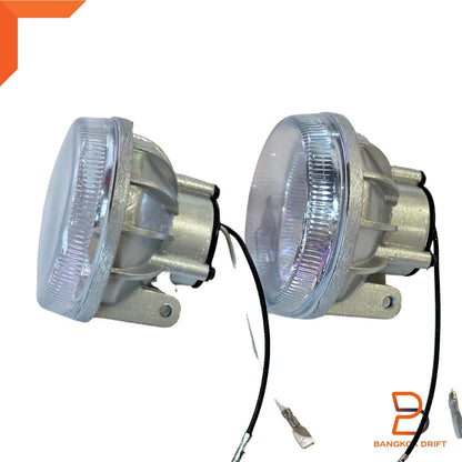 3" Clear Glass Lens Fog Light for Universal Bumper Lamp H3 12V 55W