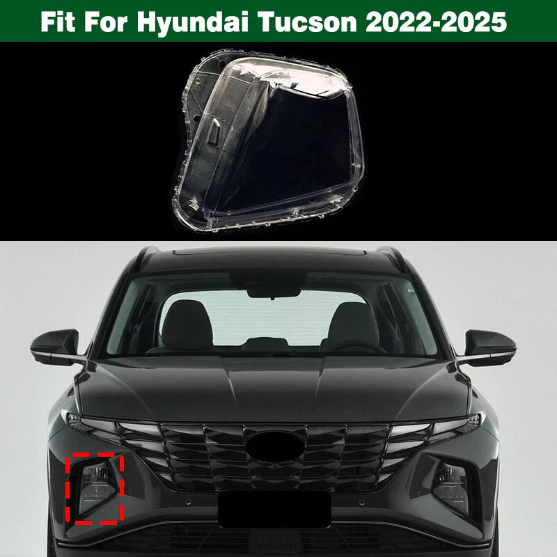 Right Headlamp Lens Cover+Sealant Glue for Hyundai Tucson (2022–2025)