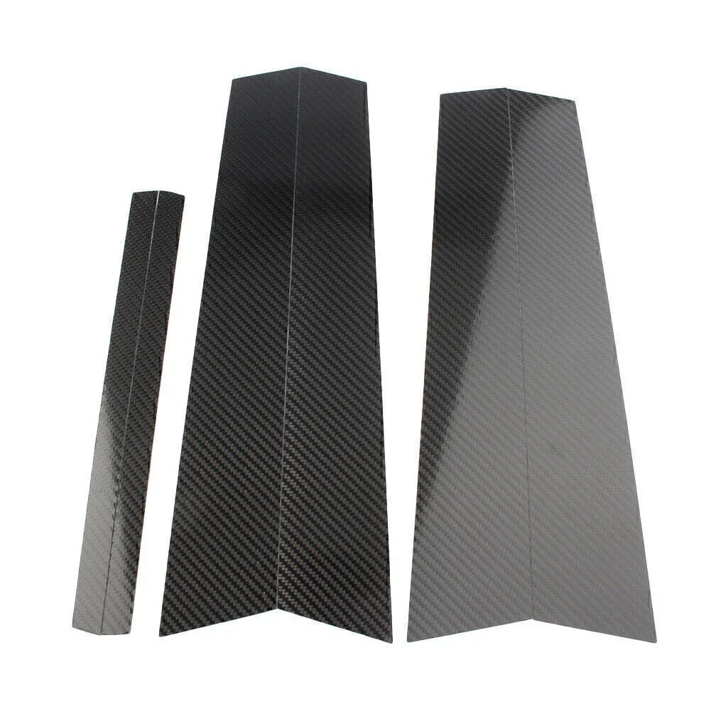 6PCS Carbon Fiber Door Window Trim Pillar Posts for BMW 3 Series (2013-2018)