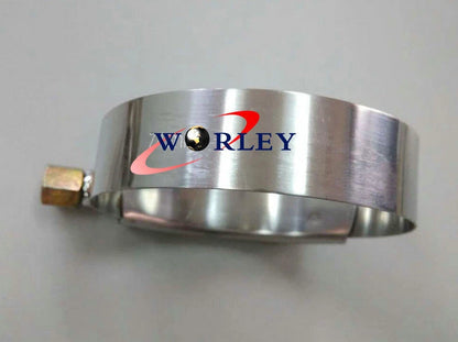 Set of 2 Stainless Steel T-Bolt Hose Clamps for 4 Inch ID