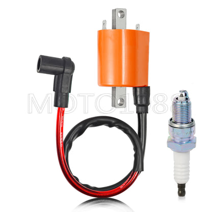 Ignition Coil & Spark Plug for Yamaha Golf Cart G2-G14 (1990–2006)