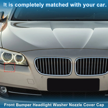 Front-Right Washer Nozzle Cover Cap for BMW 528i (2014-2016) White