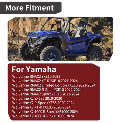 Heavy Duty Rear Brush Guard Kit for Yamaha Wolverine RMAX2 (2021–2023)