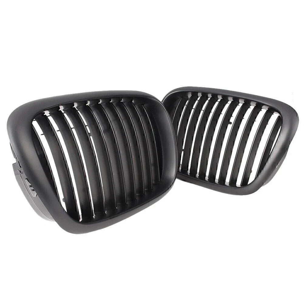 Black Upper Bumper Grill Mesh Grille for BMW E39 525 528 530 535 M5 (2000-2003)