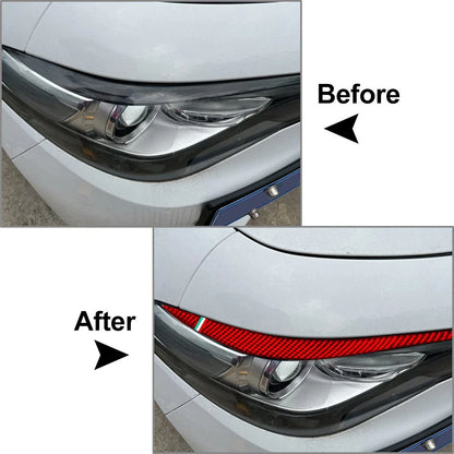 Headlight Eyebrow Eyelids Cover Trim for Alfa Romeo Giulia (2015-2024)