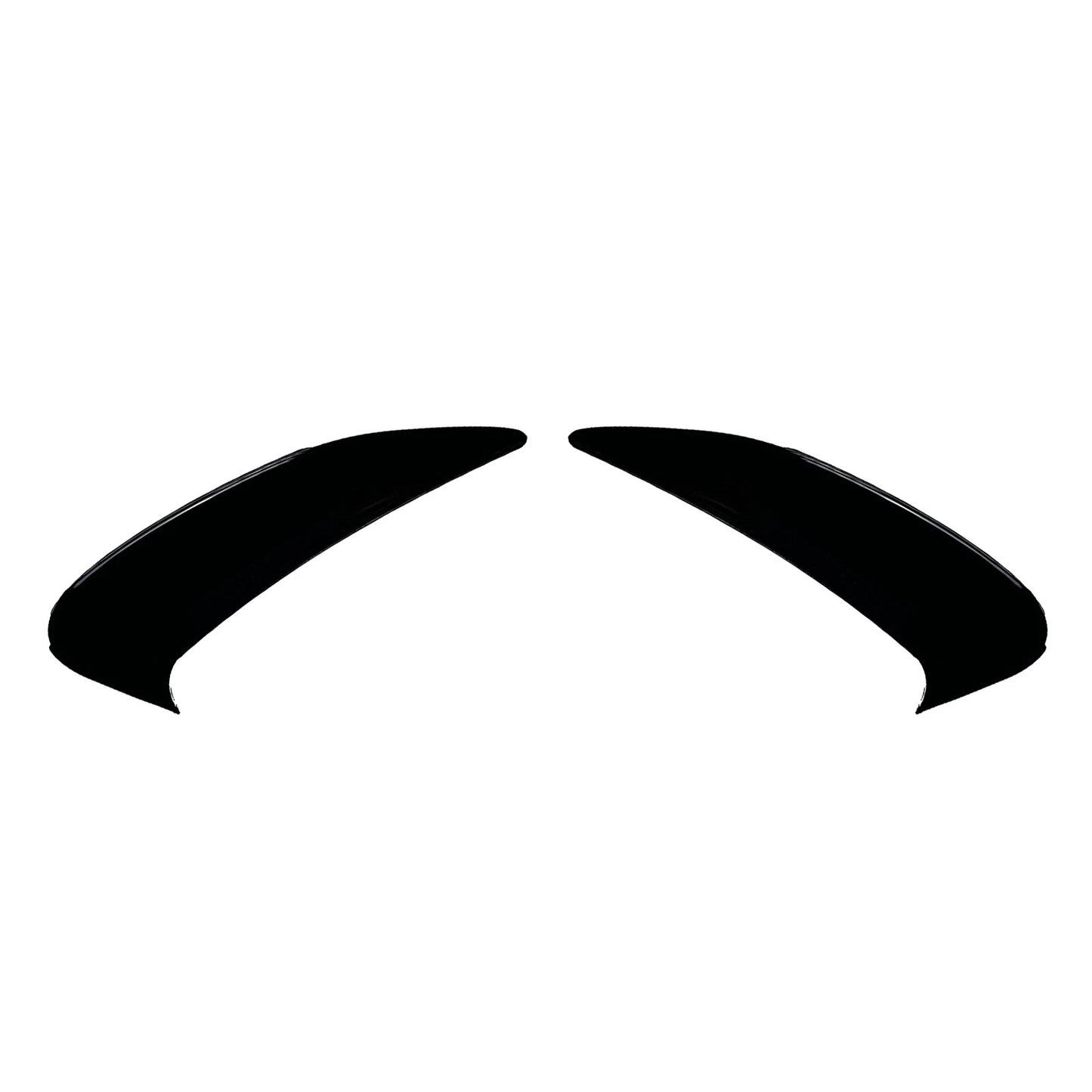 1 Pair Gloss Black Rear Bumper Spoiler Trim for Benz GLE Coupe (2024-)