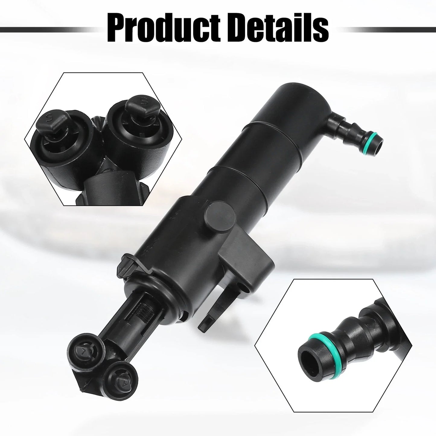 Front Left Right Headlight Washer Nozzles for Mercedes-Benz E350 E550 E63 AMG