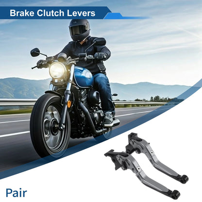 Adjustable Brake Clutch Levers for Kawasaki Vulcan S (2015–2023) Titanium Black