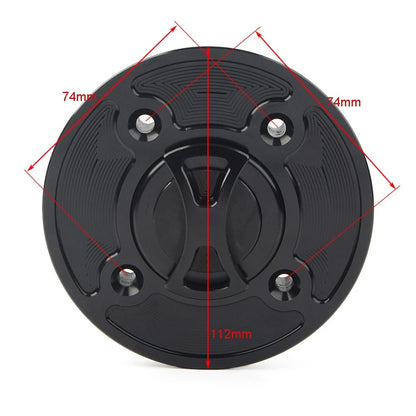 CNC Fuel Gas Tank Cap Cover for Kawasaki Ninja 400 650 Z900 Versys (2018–2023)