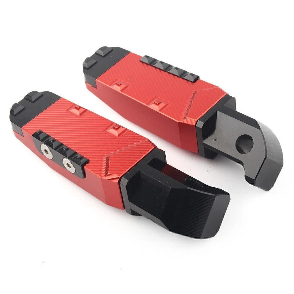 CNC Rear Passenger Footrests Foot Pegs Red for Yamaha FZ1 YZF R3 (2006–2020)