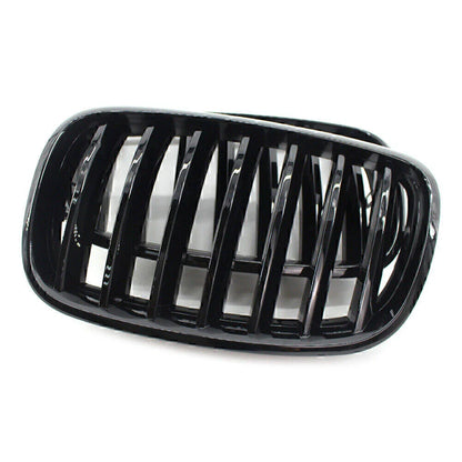 Gloss Black Front Kidney Grille for BMW X5 X6 E70 E71 (2007-2013)