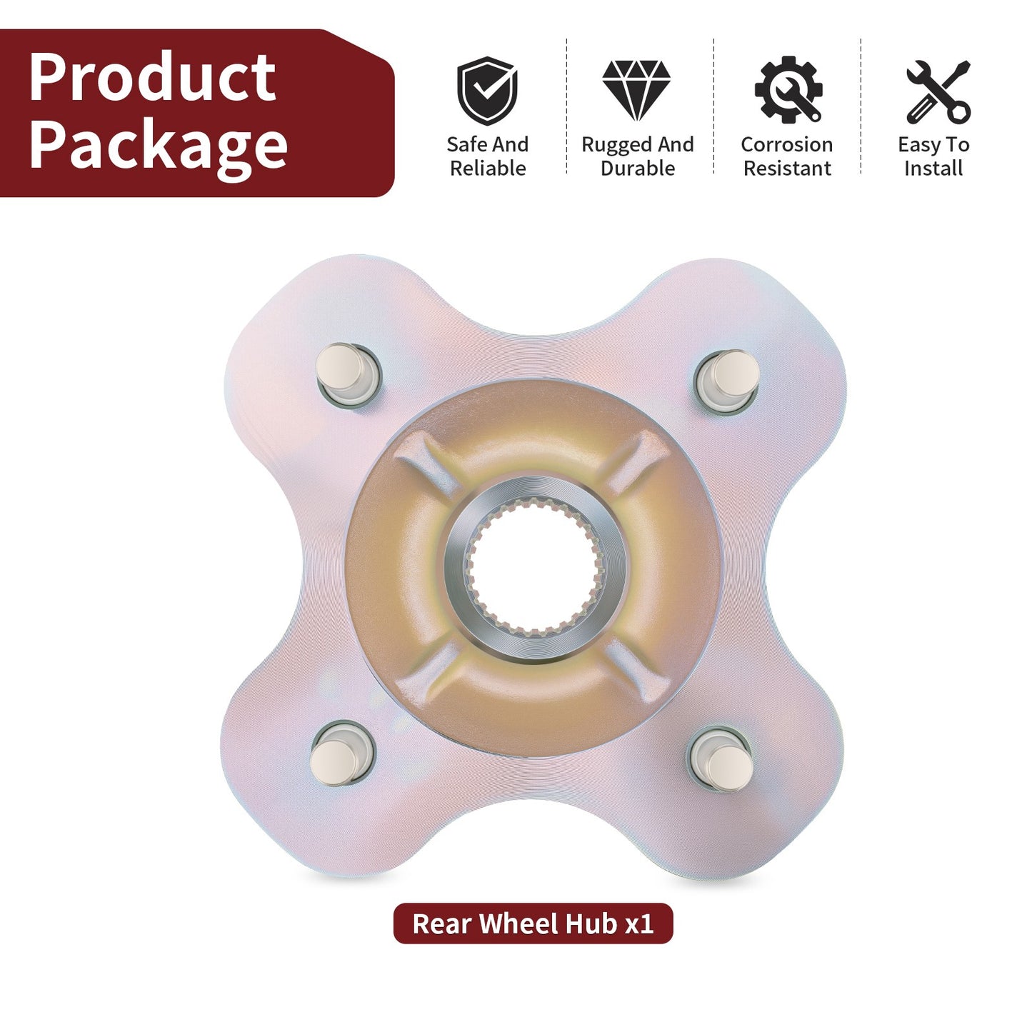 Rear Wheel Hub for Yamaha Big Bear 350 (1987–1999)