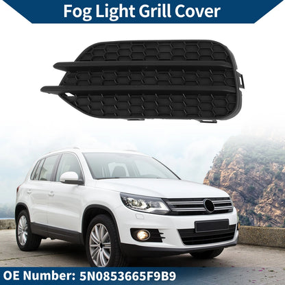 1 Pc Fog Light Grill for VW Tiguan (2009–2017) No. 5N0853665F9B9 Black