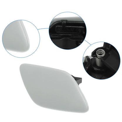 Right Side Front Bumper Headlight Washer Nozzle Cover for BMW 328i Gray