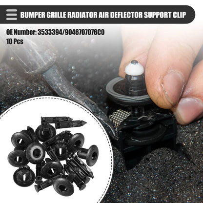 10 Pcs Bumper Grille Radiator Air Deflector Support Clip for Volvo  No.3533394