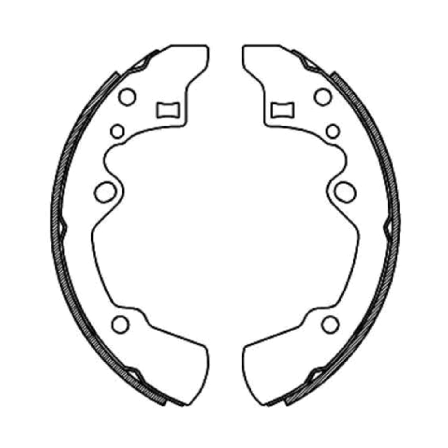 Brake Shoes Lining Set for Mazda MX6 (1987–1991)