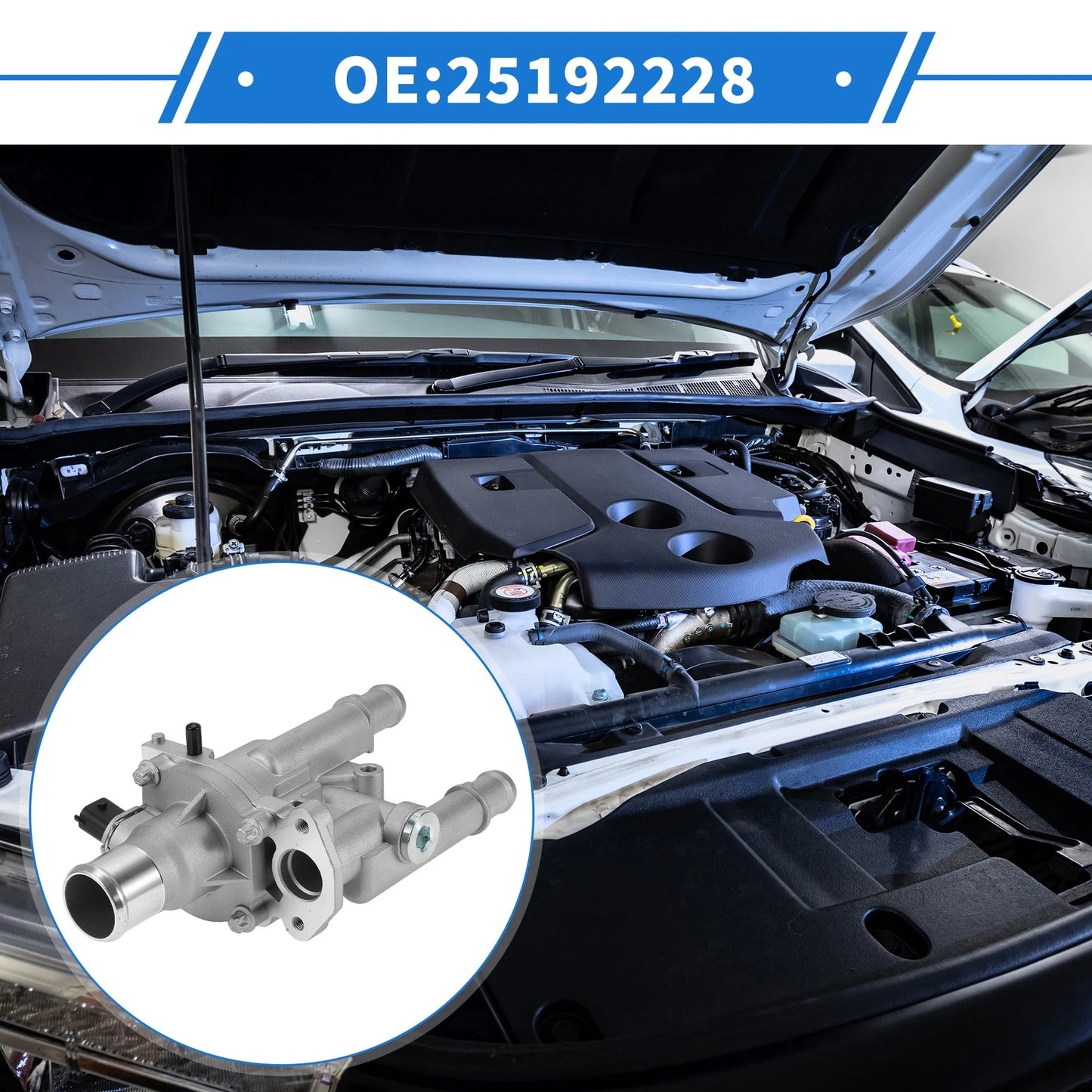 Thermostat Housing Assembly for Chevy Cruze (2011–2016) 1.8L, 25192228, 25199824