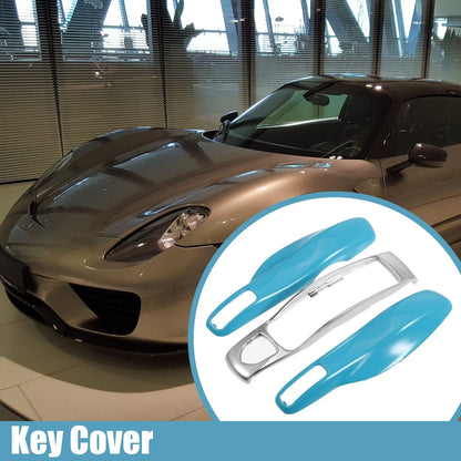 Vehicle Remote Key Cover Case for Porsche Macan 2014-Up - Blue