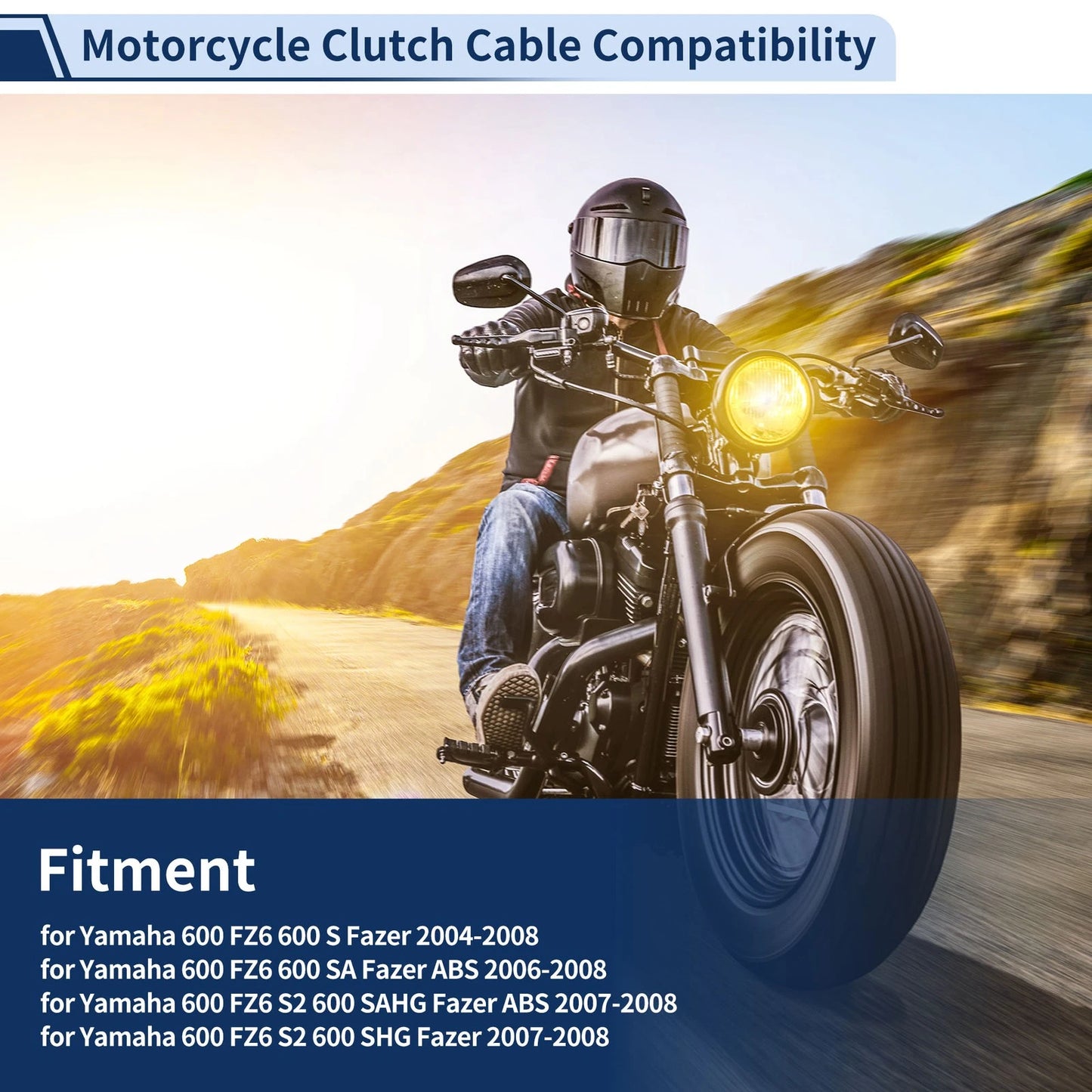 Clutch Cable No.5VX2633500 for Yamaha FZ6 600 S Fazer (2004–2008)