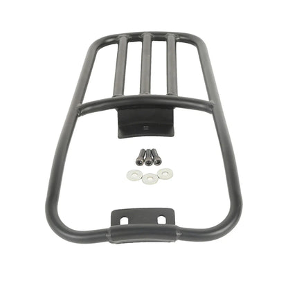 Black Rear Fender Luggage Rack for Harley Softail Deluxe (2005-2017)