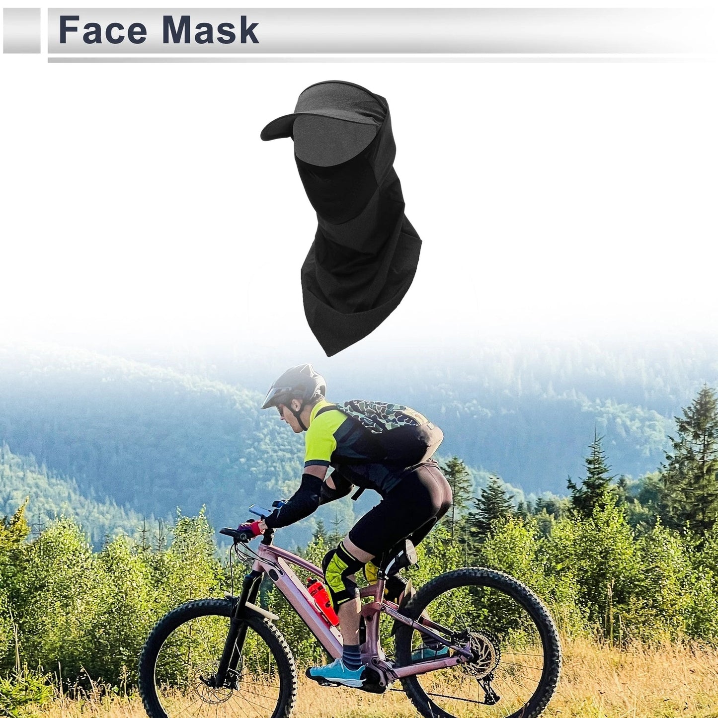 Half-Wrapped Triangular Scarf UV Face Shield for Universal Fit (2023)