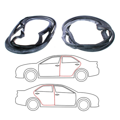 Rear Door Weatherstrip for Mercedes Benz W114 Sedan (1968–1976)