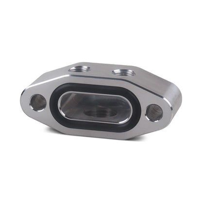 Aluminum Alloy Oil Feed Line Adapter Plate M16 x 1.5 for LS