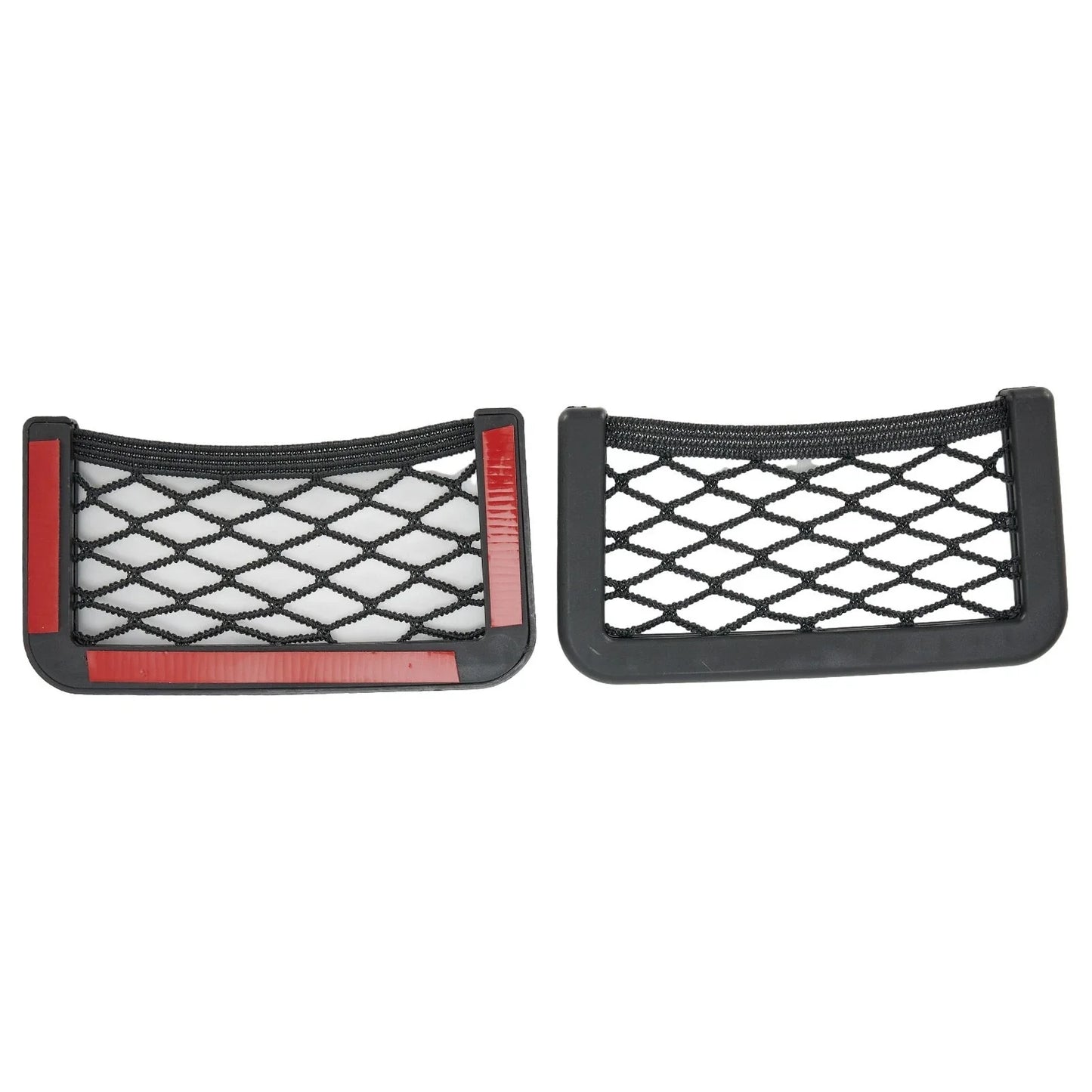3 x Car Seat Side Back Storage Net Bag Phone Holder Pocket Organizer Black