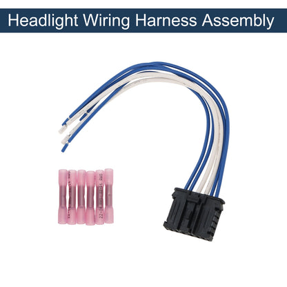 Set of 1 Headlight Wiring Harness Assembly for Peugeot 206 (1998–2017)