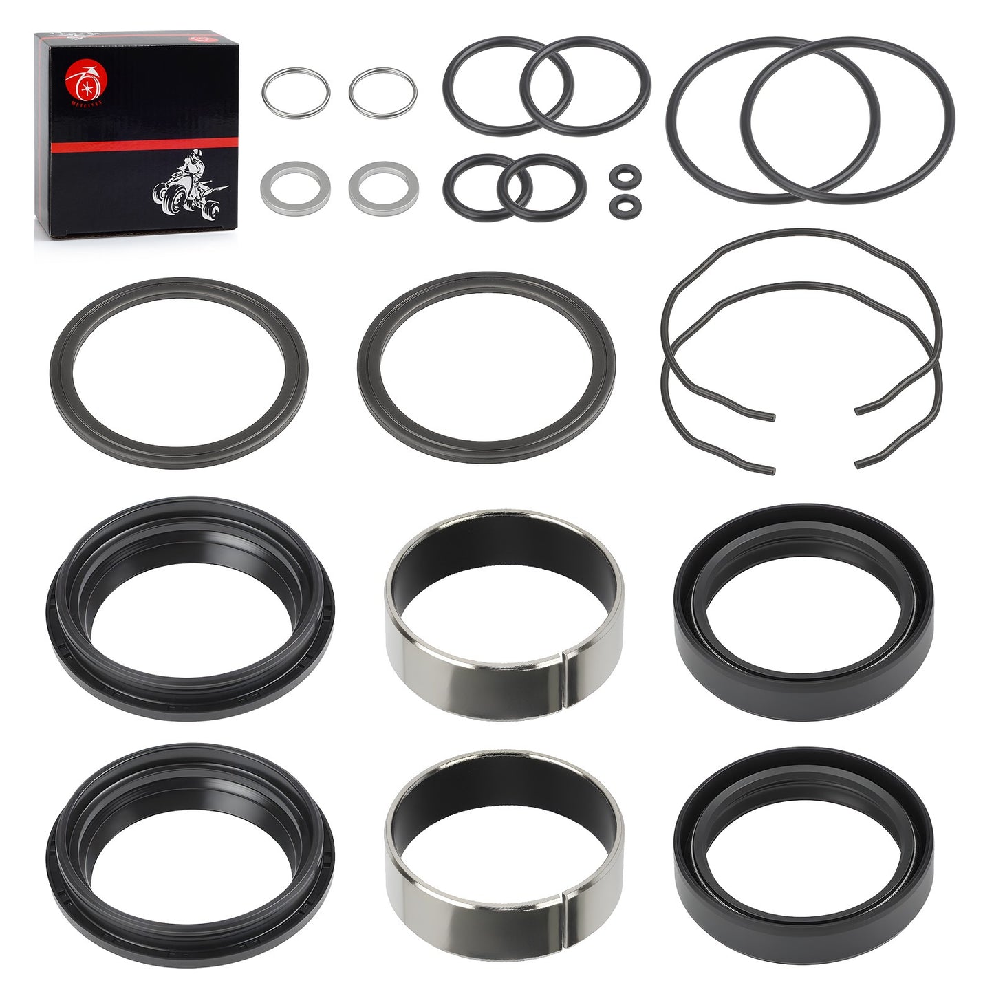 Front Fork Damper Oil Bush & Dust Seal Kit for Suzuki GSXR600 GSXR750 (2004–2005)