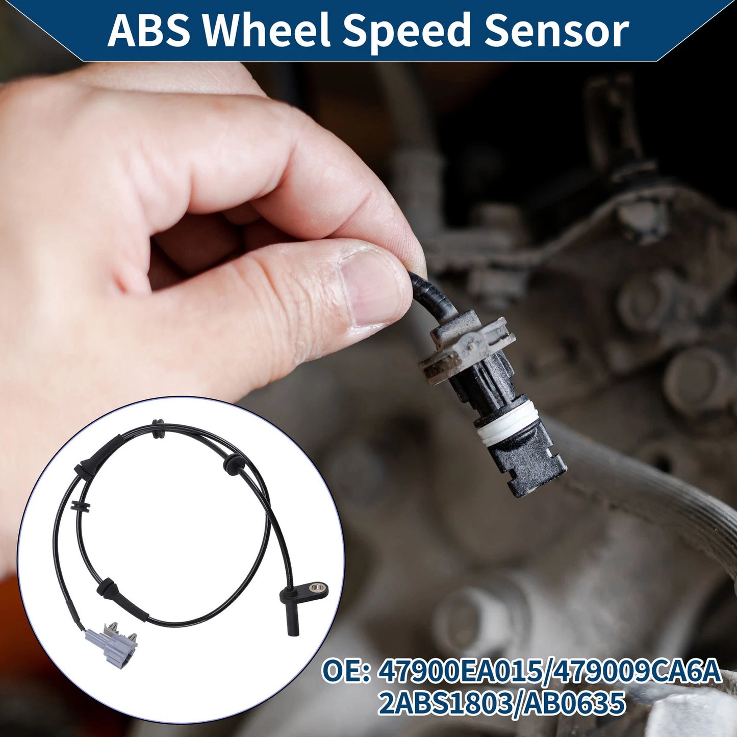 ABS Wheel Speed Sensor for Nissan Frontier (2005–2021) No. 47900EA015/479009CA6A