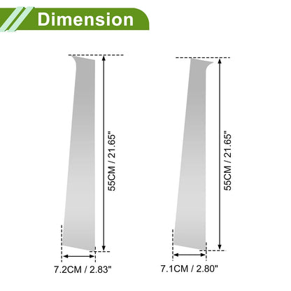 4 x Pillar Window Trim for Dodge Ram (2004-2008) Silver Tone
