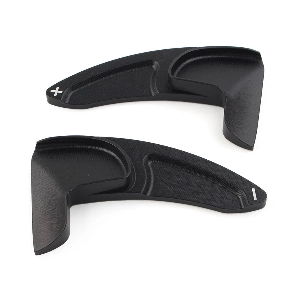 Black Steering Wheel Shift Paddle Shifter Extensions for Dodge Jeep Chrysler (N/A)