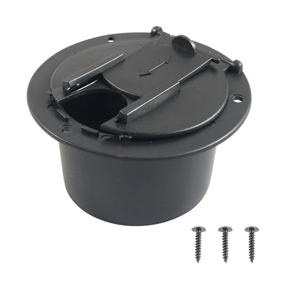 Round Electric Power Cord Cable Hatch Cover for Universal RV Camper Trailer