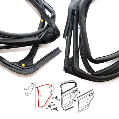 Rear Door Weatherstrip for Honda Civic 4DR 2012-2015